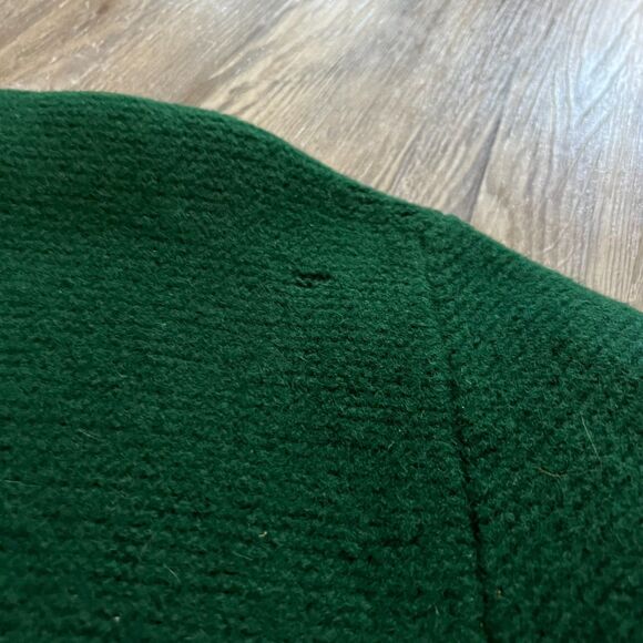 Eibl Strickwaren Wool Jacket Green Black Trim Made in Germany M - Picture 7 of 9